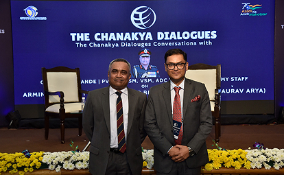 Lt. Gen. Vinod G Khandare (Retd.), PVSM, AVSM, SM, Vivek Krishnan, CEO, SSS Defence, and Vijender Yadav, Co-founder & CEO, Accops Systems